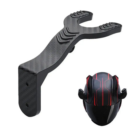 Motorcycle Helmet Holder Wall Mount - Head Gear Hook & Hat Hanger Stand for Helmets, Football & Bicycle Caps