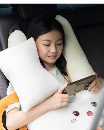 Children’s Car Neck Pillow – Comfortable Kawaii Headrest for Travel & Car Interior