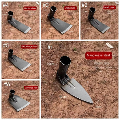 Heavy Duty Garden Hoe Tool – Durable Forged Steel Weeding & Digging Hoe for Soil, Vegetable & Flower Planting Gardening Use
