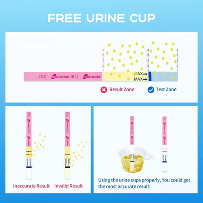 25 Pregnancy Test Strips – Early Detection HCG Tests, Over 99.9% Accurate, Easy at Home Use