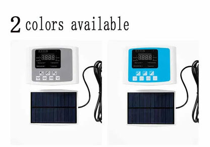 Solar Drip Irrigation System with Dual Pump & Timer | Automatic Plant Watering Device for Gardens