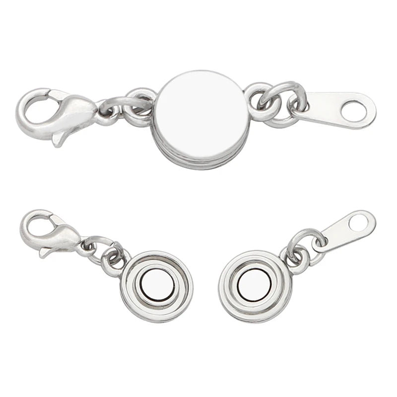 Magnetic Jewelry Clasps - Strong Buckle Connectors with Lobster Clasps for DIY Bracelets, Necklaces & Jewelry Making