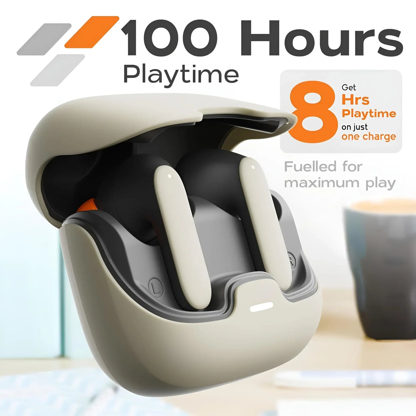 TWS Bluetooth 5.4 Wireless Earphones with Dual Mic & ENC Noise Cancelling – Ultra-Low Latency In-Ear Headphones