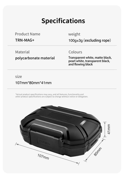 Earphone Accessories Hard Case – Waterproof, Shockproof, Dustproof Portable Storage Bag with Large Capacity