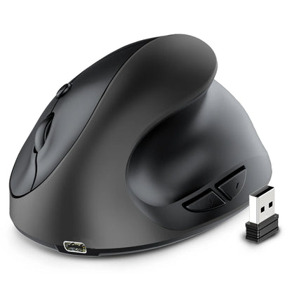 JOMAA Rechargeable Vertical Wireless Mouse – Ergonomic Right-Hand 2.4G USB Gaming & Laptop Mouse