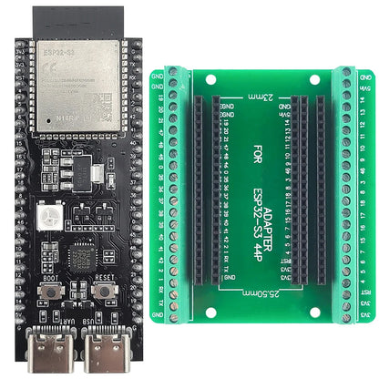 ESP32-S3 Development Board Kit – 2.4GHz WiFi & Bluetooth Module with Expansion Adapter, Type-C Interface (ESP32-S3-1 N8R2 N16R8 44-Pin)