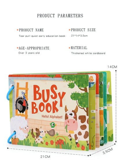Montessori Baby Busy Book – My First Quiet Book, Early Learning Toy & Matching Game for Toddlers (2-3 Years)