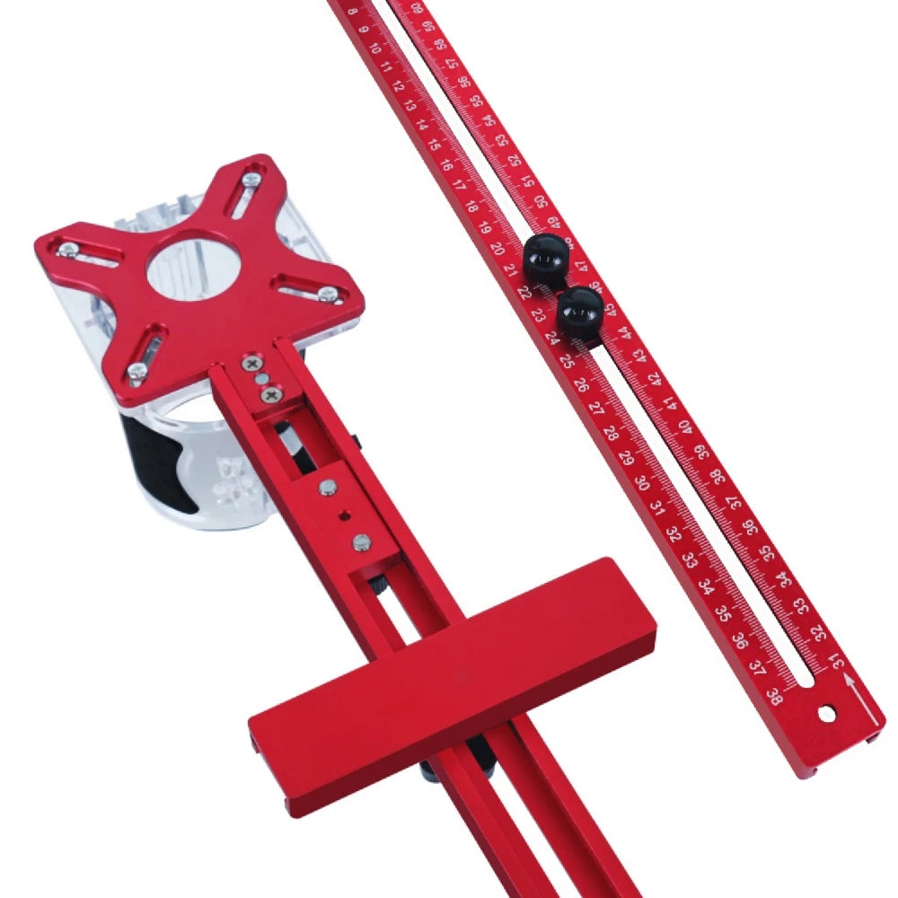 3 in 1 Router Milling Groove Bracket - Woodworking Circular Cutting and Milling Auxiliary Tool, Aluminum Router Circle Cutting Jig