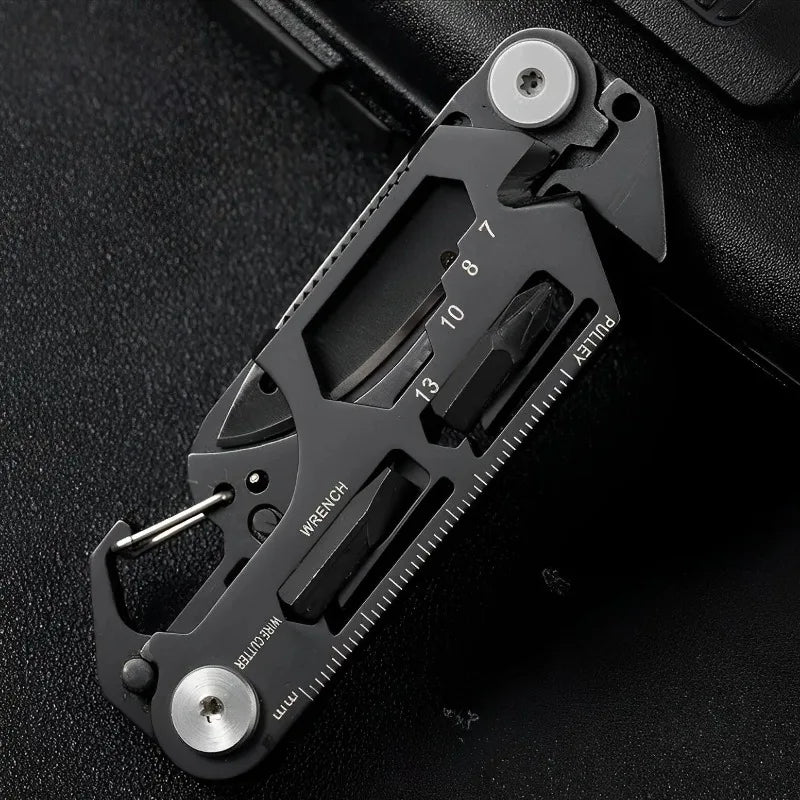 Multifunctional Outdoor Tool - Folding Molle Scissor Army Knife, Mini Bicycle Repair & EDC Camping Gear Equipment