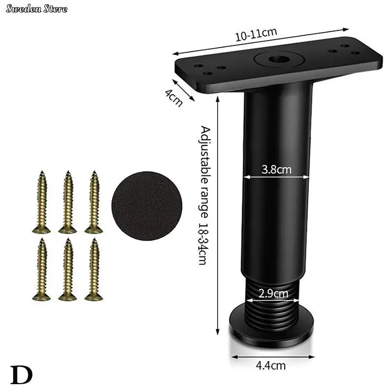 Telescopic Adjustable Bed Beam Support – Reinforced Plastic Sofa Leg, Load-Bearing Furniture Leg Bracket