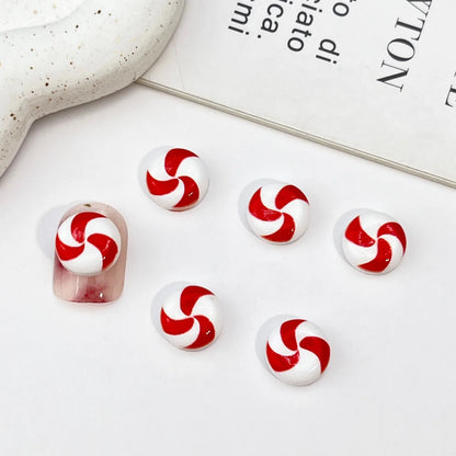 50PCS Mini Resin Christmas Decorations – Cartoon Magic Wand, Chocolate Figurines for Cake, Popsicle, Nail Art, Scrapbook & DIY Crafts