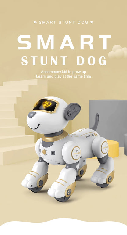 Funny RC Robot Dog – Programmable Electronic Stunt Dog with Voice Command, Touch Sensor & Music, Toy Gift for Kids