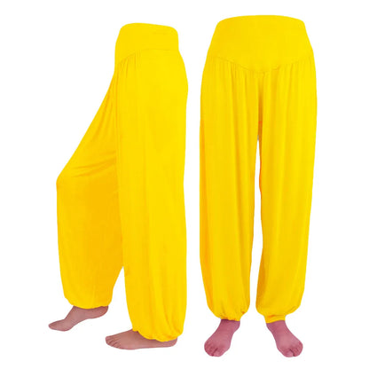 Women’s Elastic Loose Pants – Casual Cotton Yoga & Sports Dance Pants, Soft & Skin-Friendly Comfort (Pantalones de Mujer)