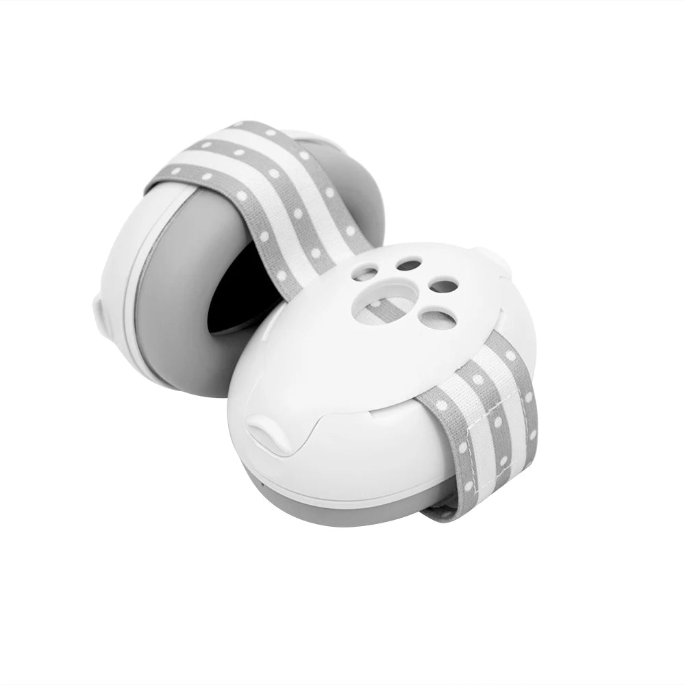 Baby Noise-Reducing Earmuffs - Infant Ear Protection with Soft Elastic Headband for Flights and Noisy Environments