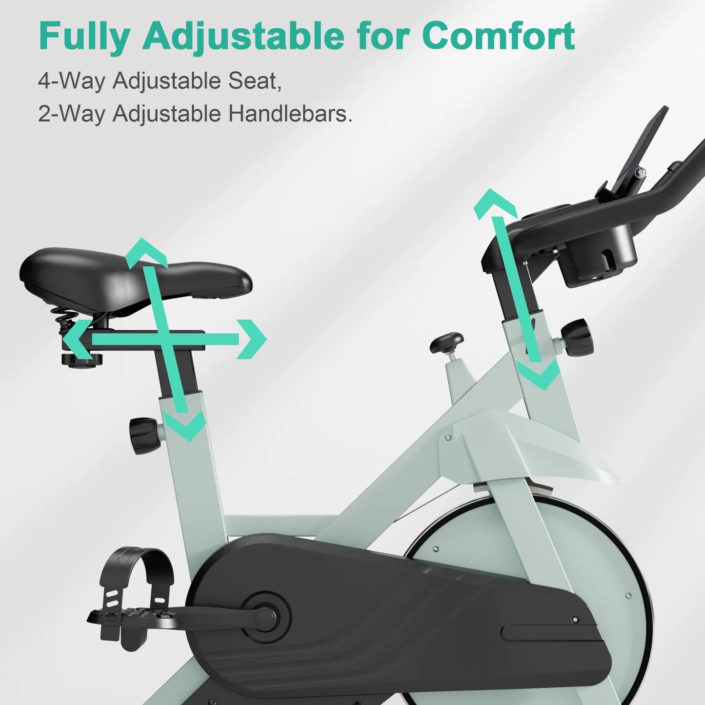 Superun Stationary Exercise Bike – 32-Level Magnetic Resistance, Low Noise Home Workout Cycling Bike