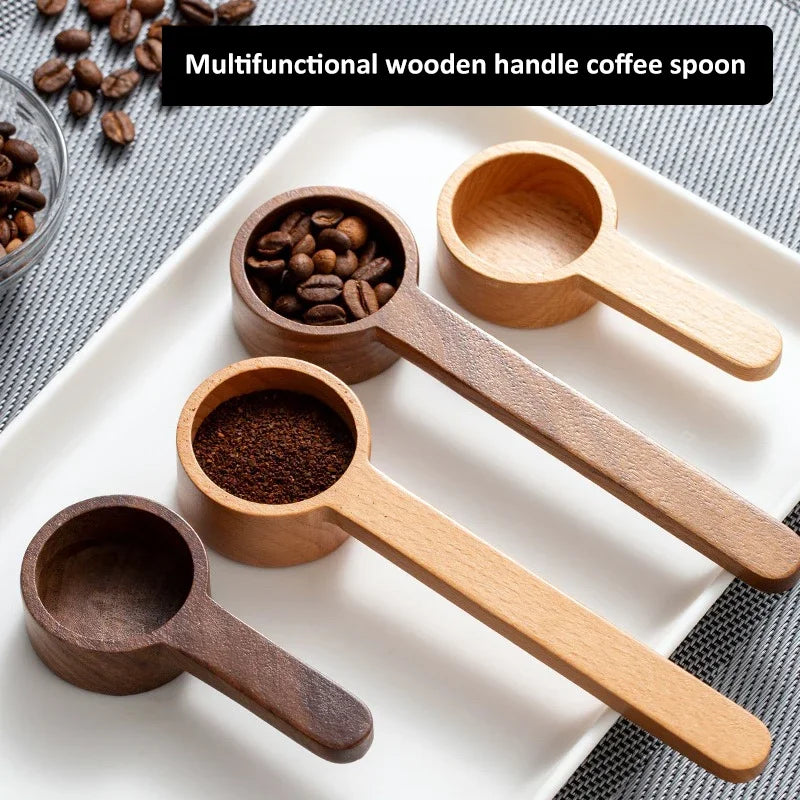Wooden Measuring Spoon – Coffee Bean, Tea, Sugar & Spice Scoop, Kitchen Measuring Tool & Coffee Accessory