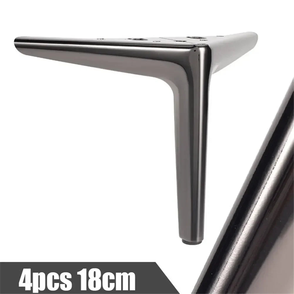 4Pcs Metal Furniture Legs – Heavy-Duty Feet for TV Stand, Sofa, Cabinet & Table, 800KG Load Capacity