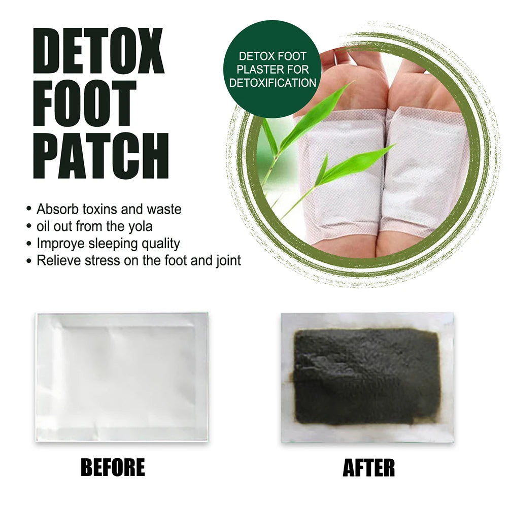 10-200PCS Detox Foot Patches – Herbal Stress Relief & Deep Sleep Aid | Foot Care & Body Detox Stickers