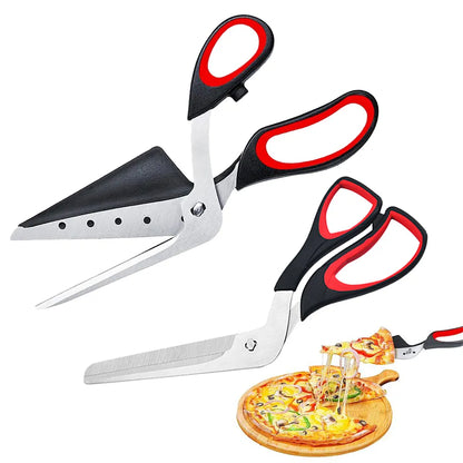 Pro Pizza Scissors - Sharp Stainless Steel Blade, Detachable Cutter, Easy Pizza Cutting Spatula Slicer Tool