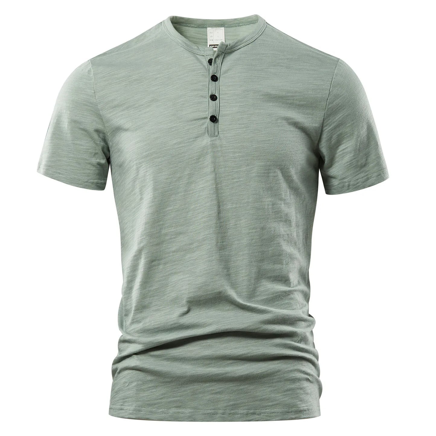 Men’s Casual Henley T-Shirt - High Quality Short Sleeve Summer Basic Fashion Top