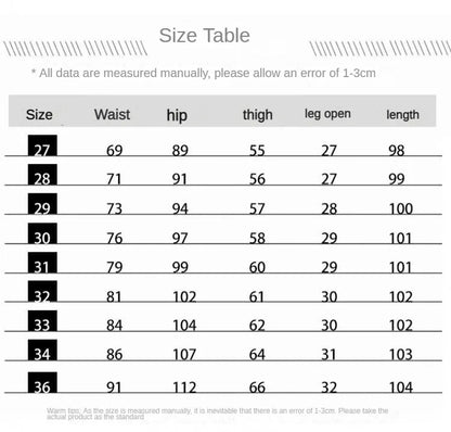 Luxury Korean Streetwear Slim Fit Denim Jeans – Punk Style with 3D Embroidery for Spring & Autumn