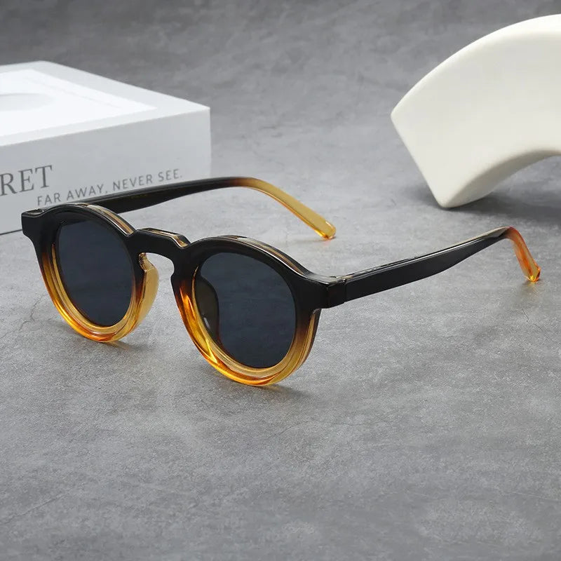 2025 Retro Round Small Frame Sunglasses — High-End UV Resistant Shades for Men & Women, Fashion Trend