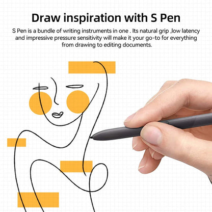 Samsung Galaxy Tablet Stylus Pen – Touch S Pen for Tab S6 Lite, S7/S7 FE, S8/S8+, S9/S9 FE (No Bluetooth)