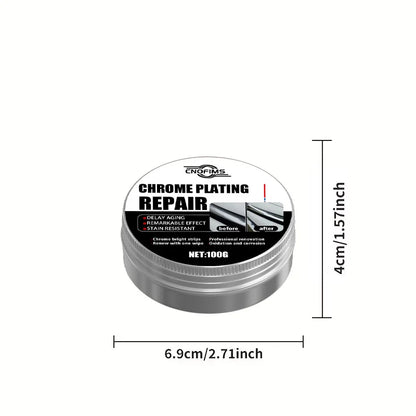 Chrome Refurbishment Paste – Car Wheel & Bumper Polishing and Restoration Solution
