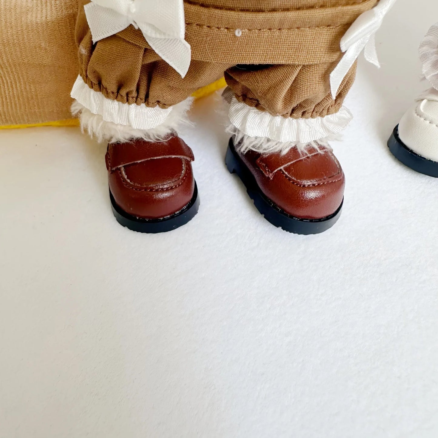 17CM Blind Box Clothes – Macaroon LABUBU Turtle Doll Accessories with Square Leather Shoes