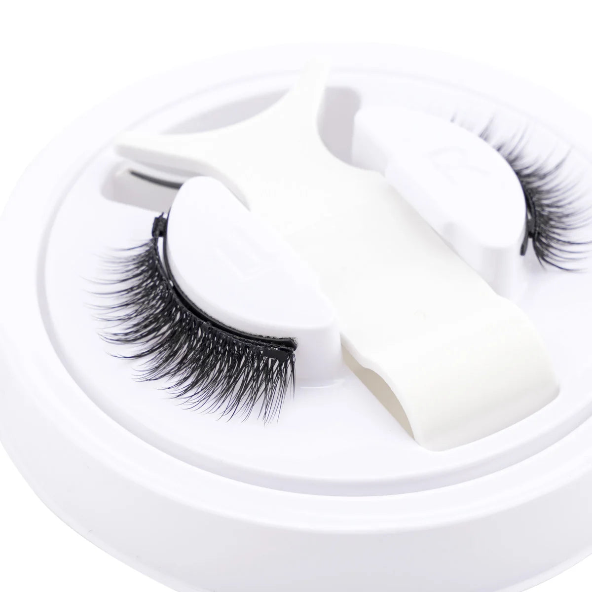 Magnetic Eyelashes Set – Handmade Fluffy Faux Mink Reusable False Lashes with Magnetic Tweezers for Natural Makeup Look