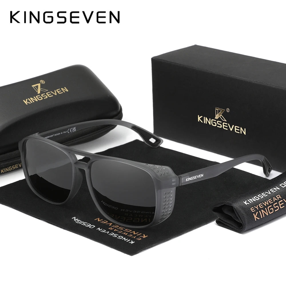KINGSEVEN Polarized Big Frame Sunglasses — UV Protection Driving Eyewear for Men & Women