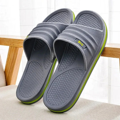 Men’s Summer EVA Home Slippers – Lightweight Slip-On Indoor House Shoes for Bathroom, Living Room & Beach Comfort