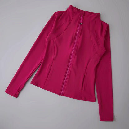 Women’s Yoga Windbreaker Jacket – Long Sleeve Sports Sweatshirt Running Workout Top Activewear Gym Sportswear