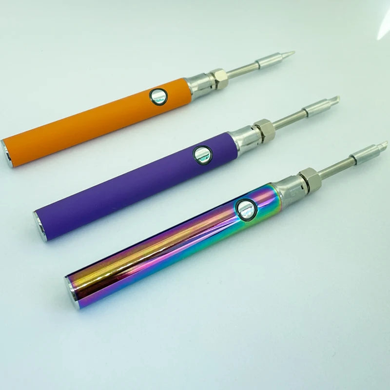 Mini 510 Thread Soldering Iron Pen – Adjustable Voltage Smart Power Battery Kit with USB Charger
