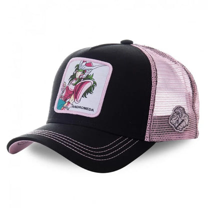 Saint Seiya Anime Baseball Cap - Adjustable Cotton Mesh Trucker Hat for Men & Women Summer Sun Protection
