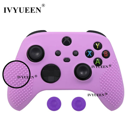 IVYUEEN MixColor Protective Silicone Case for Xbox Series S/X Controller — Thumbstick Grip Caps & Gamepad Cover