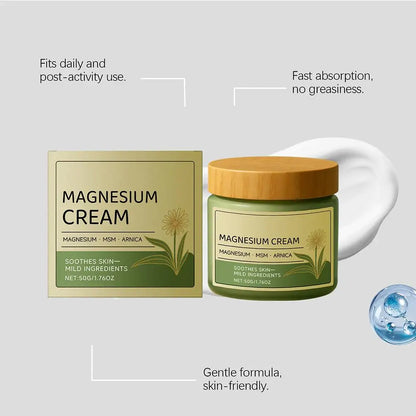 Magnesium Soothing Body Cream - Deep Moisturizing Muscle & Joint Comfort Cream for All Skin Types