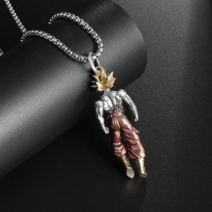 Dragon Ball Z Super Saiyan Son Goku Alloy Hip Hop Pendant – Anime Cartoon Jewelry