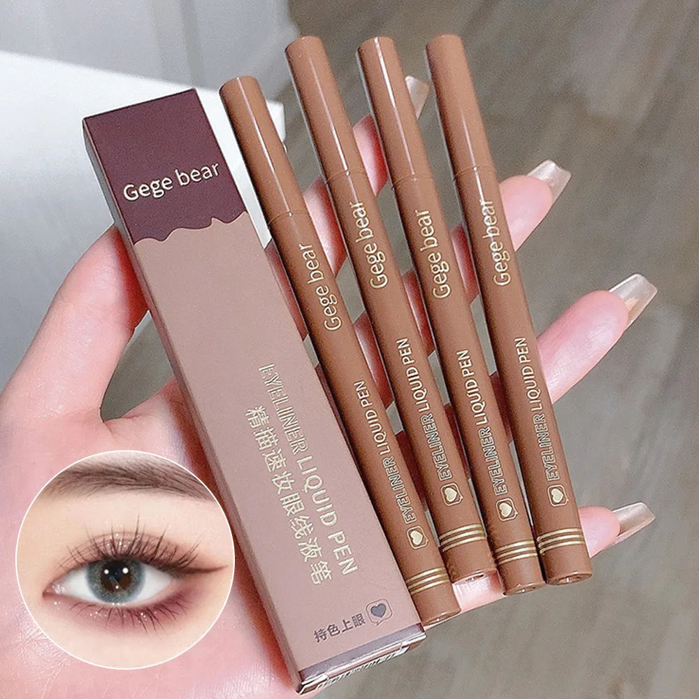 Gege Bear Liquid Eyeliner Pen – Waterproof, Smudge-Proof, Fast & Precise Makeup with Quick Drying Formula