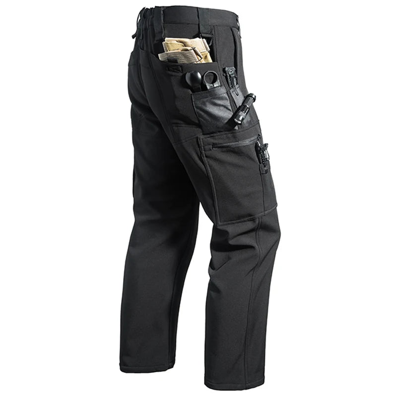 Men’s Fleece Softshell Cargo Pants M–5XL – Winter Outdoor Hiking, Fishing, Climbing & Camping Tactical Trousers