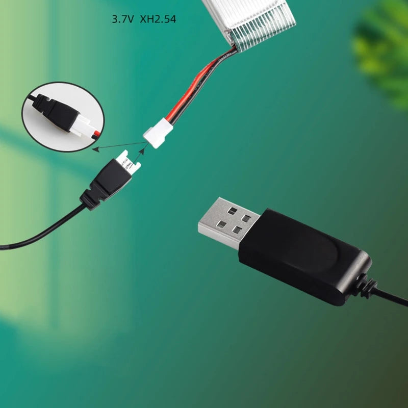 3.7V LiPo Battery USB Charger - RC UAV FPV Drone Battery Charging Unit & Spare Parts