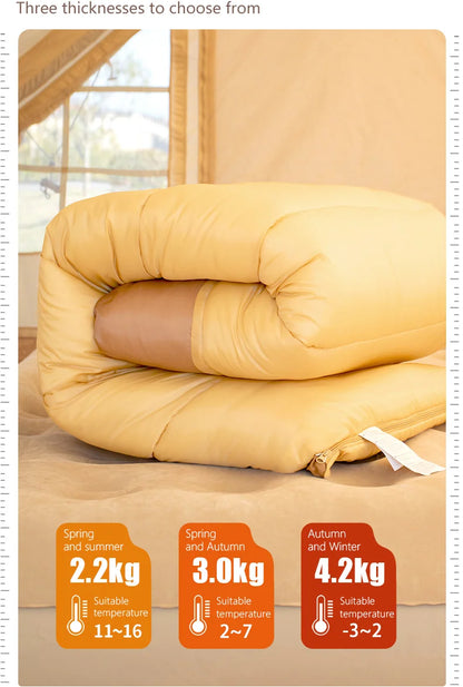 BSWOLF 2-Person Four Seasons Camping Sleeping Bag – Portable Winter Outdoor Travel & Hiking Bag