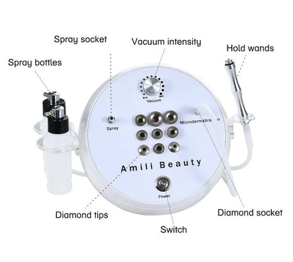 Diamond Microdermabrasion Machine – Professional Power Dermabrasion Device for Home Facial Skin Care