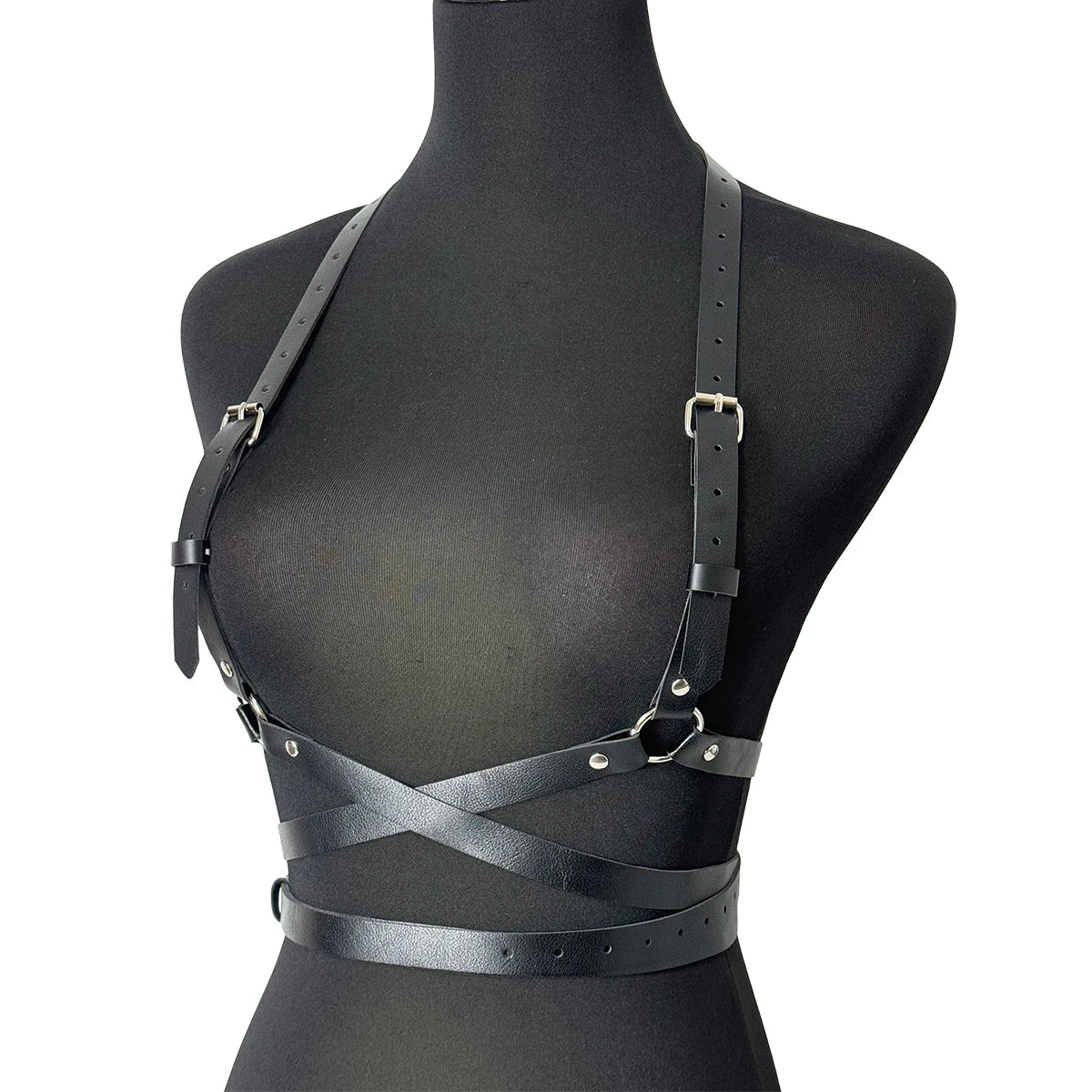 Women’s Punk Fashion Body Harness Belt, Gothic Street Style Waist Corset Suspenders Clothing Accessory