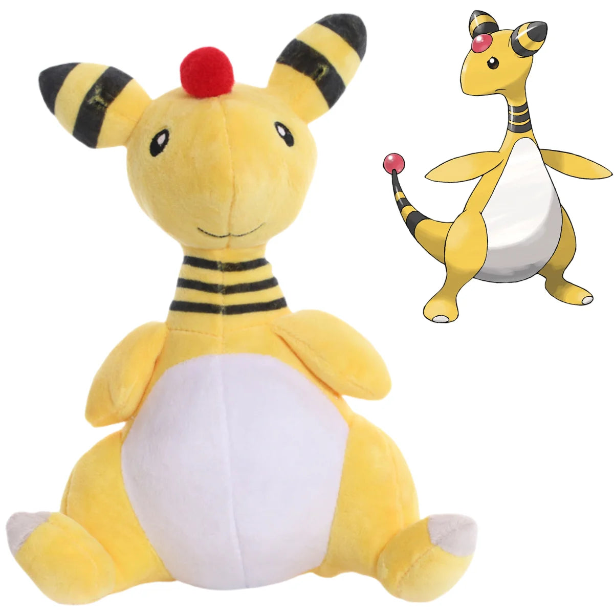 Pokemon Plush Toys — Pikachu, Mareep, Flaaffy, Ampharos, Gengar, Mewtwo, Arceus, Manaphy, Butterfree, Milotic, Lucario & Greninja Stuffed Dolls