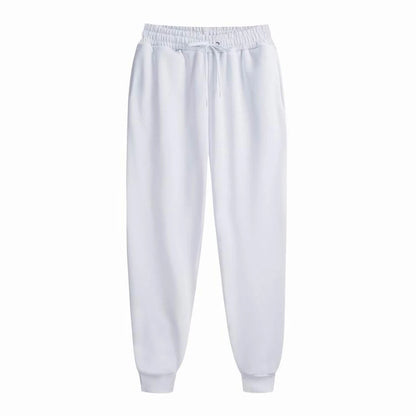 Men's Sweatpants - Spring Autumn Fleece Sport Pants with Drawstring & Pockets, Oversized Casual Trousers