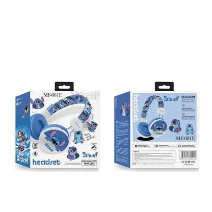 Disney Stitch Wireless Bluetooth Headphones – Surround Sound Gaming Earphones with Mic MF601