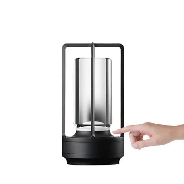 Wireless LED Touch Sensor Table Lamp - Rechargeable Desktop Night Light for Bedroom, Hotel, Bar & Restaurant Decor