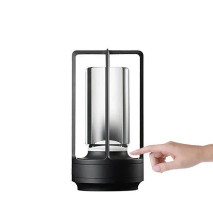 Wireless LED Touch Sensor Table Lamp - Rechargeable Desktop Night Light for Bedroom, Hotel, Bar & Restaurant Decor