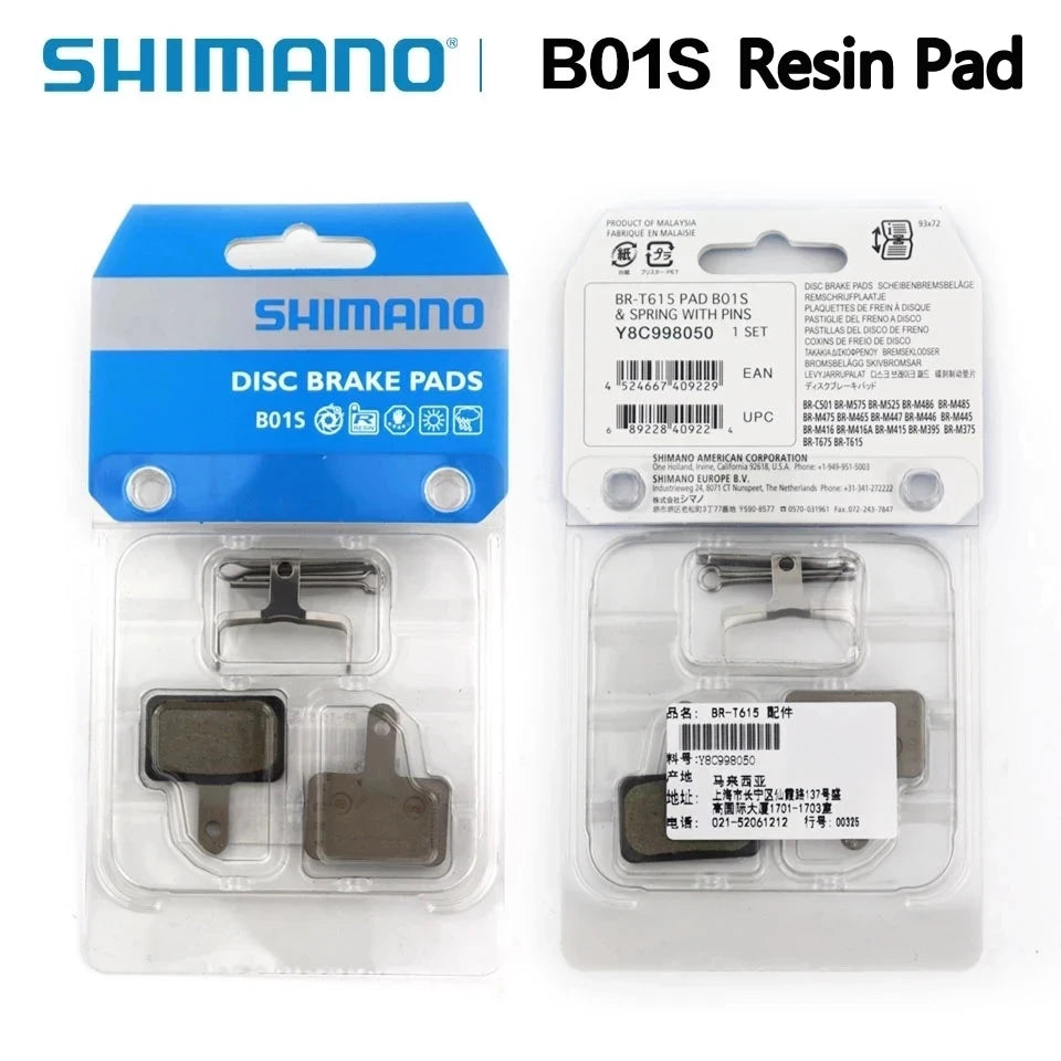 Shimano B01S Resin Brake Pads for MT200, M395, M475, M525 - Bicycle Disc Brake Parts